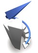 Business Chart with Arrow