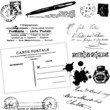 Image : El�ments carte postale et �criture r�tro