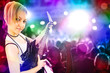 young beauty woman with guitar young beauty woman with guitar