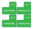 Set of four web buttons
