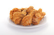 Fried Chicken on White Plate Fried Chicken on White Plate