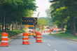Road Construction with Lane Closed