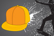 vector illustration (urban elements on black background)