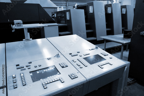 Photo: equipment for a print equipment for a print