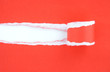 Red ripped paper