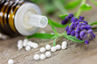 Globuli mit Lavendel