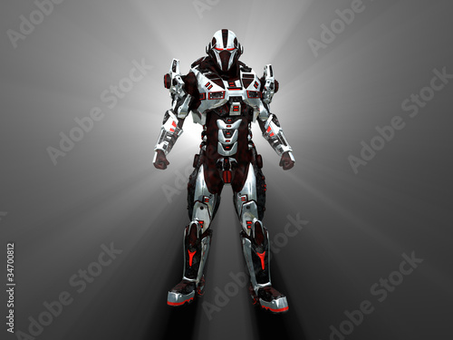 Illustration: Advanced future soldier Advanced future soldier
