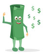 paper money green character