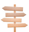 Arrow signs isolated, with clipping path.
