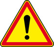 Vector: panneau Attention danger ! panneau Attention danger !