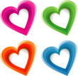 Abstract heart background, vector Abstract heart background, vector