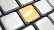 Keyboard (detail) with Cyprus key
