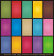 Business cards, tags, etc. backgrounds with fabric texture
