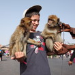 Dresseur de singes à Marrakech