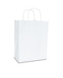 white paper bag isolated on white background