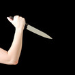 Photo: Woman holding knife Woman holding knife