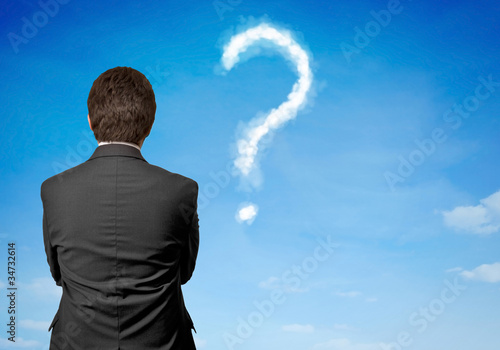 Photo: question mark on the sky question mark on the sky