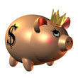 Sparschwein mit Krone