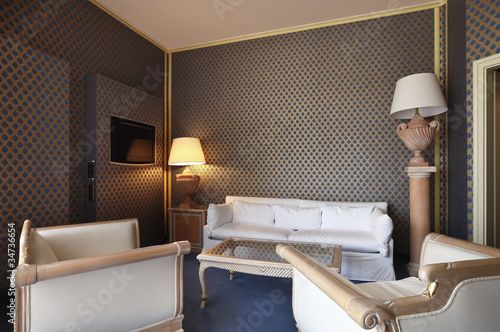 Photo: interior luxury apartment, comfortable suit, lounge interior luxury apartment, comfortable suit, lounge
