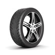 image sport wheels with alloy wheels on a white background
