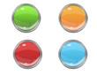 Button Set - Grün - Orange - Rot - Blau Button Set - Grün - Orange - Rot - Blau