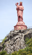 View of Notre Dame statue on Le Rocher Corneille