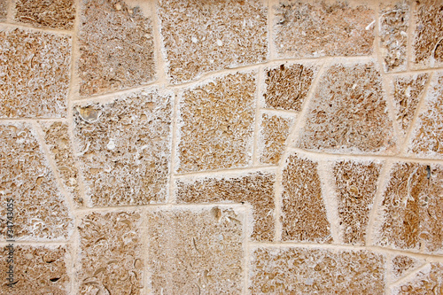 Photo: Wall of limestone Wall of limestone
