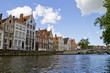 Bruges Canal, Homes And Clouds Bruges Canal, Homes And Clouds