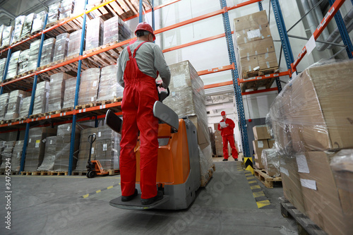 Photo: Goods delivery in storehouse Goods delivery in storehouse