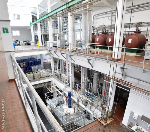 Foto: Chemical industrie // Chemiebetrieb innen Chemical industrie // Chemiebetrieb innen
