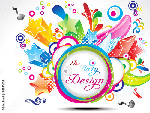 Vector: abstract colorful exploade circle background abstract colorful exploade circle background