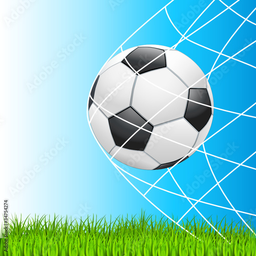 Vektor: Fußball im Tor Fußball im Tor