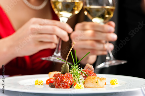 Photo: Dinner or lunch in restaurant Dinner or lunch in restaurant