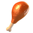chicken leg isolated