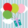 gift with baloons