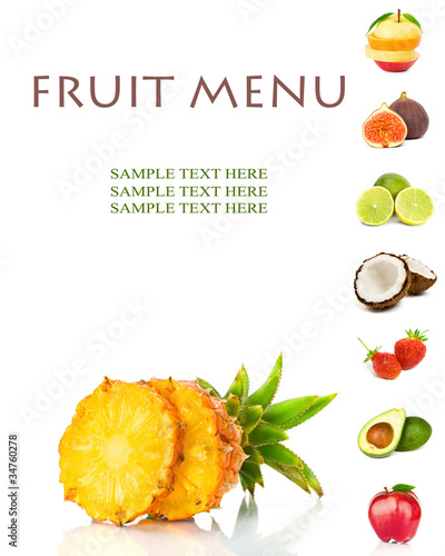 Photo: FRUIT MENU FRUIT MENU