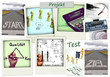 Illustration: Projekt - Moodboard mit verschiedenen Bildern Projekt - Moodboard mit verschiedenen Bildern