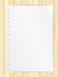 Blank notepad list on wood background