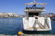 Luxury yacht moored to the quayside in Agios Nikolaos