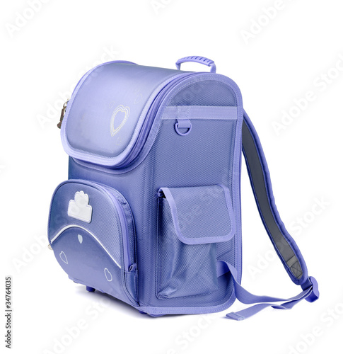 Photo: Blue school backpack Blue school backpack