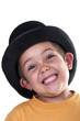 child with a top hat