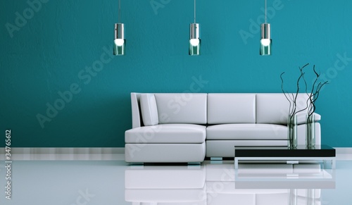 Illustration: Wohndesign -weisses Sofa Wohndesign -weisses Sofa