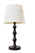 Old fashion table lamp isolated Old fashion table lamp isolated