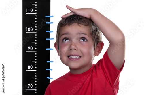 Photo: measured child measured child