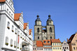 Wittenberg Stadtkirche mit Rathaus Wittenberg Stadtkirche mit Rathaus