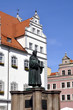Wittenberg Luther Denkmal vor dem Rathaus Wittenberg Luther Denkmal vor dem Rathaus