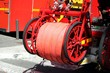 Dévidoir à tuyau sur fourgon pompiers ' pompe-tonne '