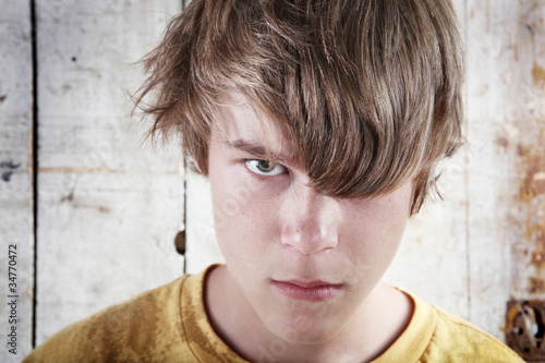 Photo: Angry Teenage Boy Angry Teenage Boy