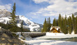 Emerald Lake in Winter, Canadian Rockies Emerald Lake in Winter, Canadian Rockies