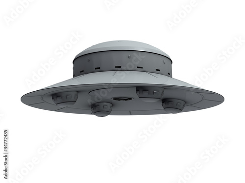 Illustration: gray crude ufo gray crude ufo